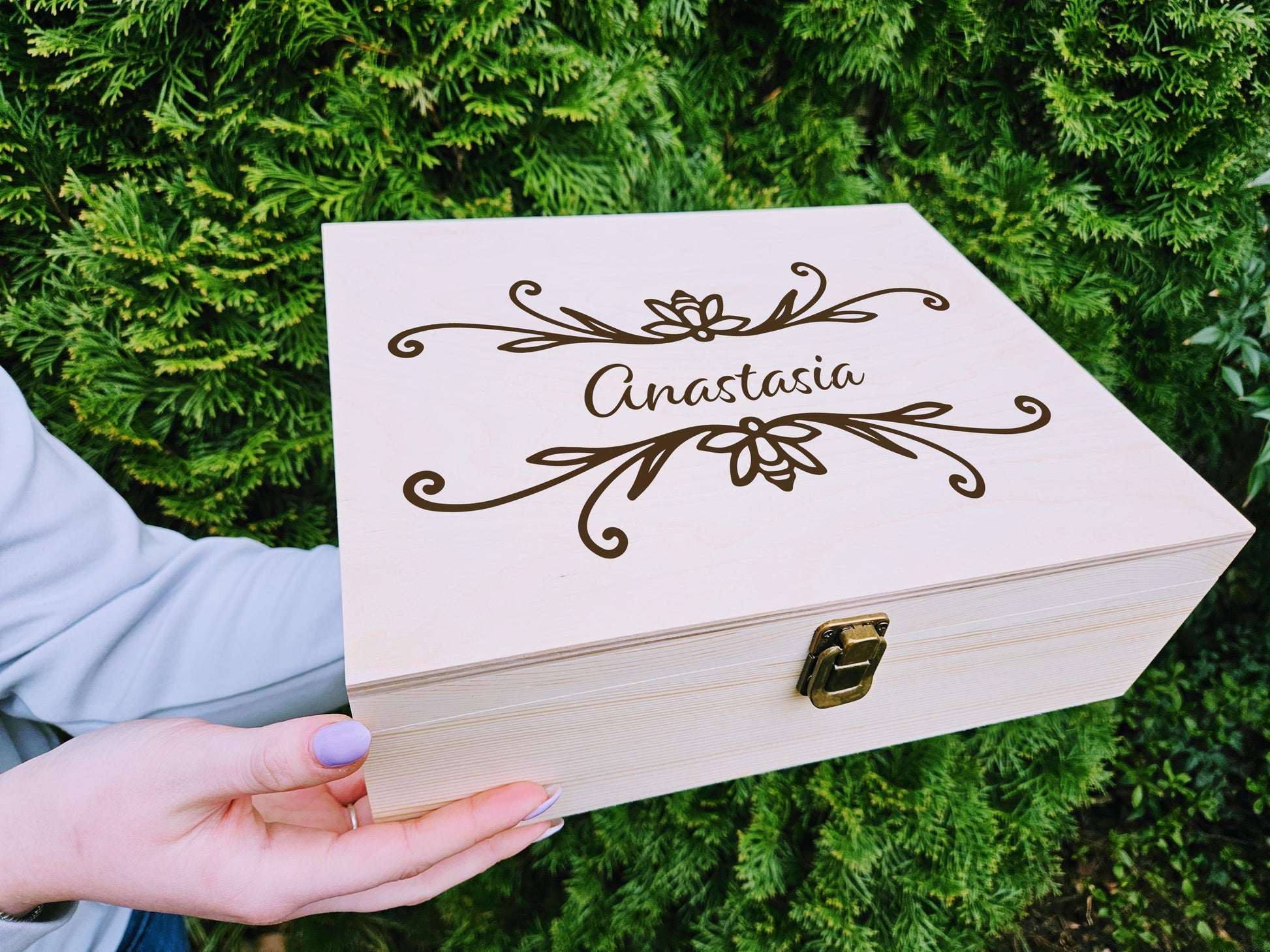Wooden keepsake Memory Box Engraved Wooden Box Retirement Coworker Newborn Gift Mother's Day box Gift MOM Sister Daughter Gift for Friends