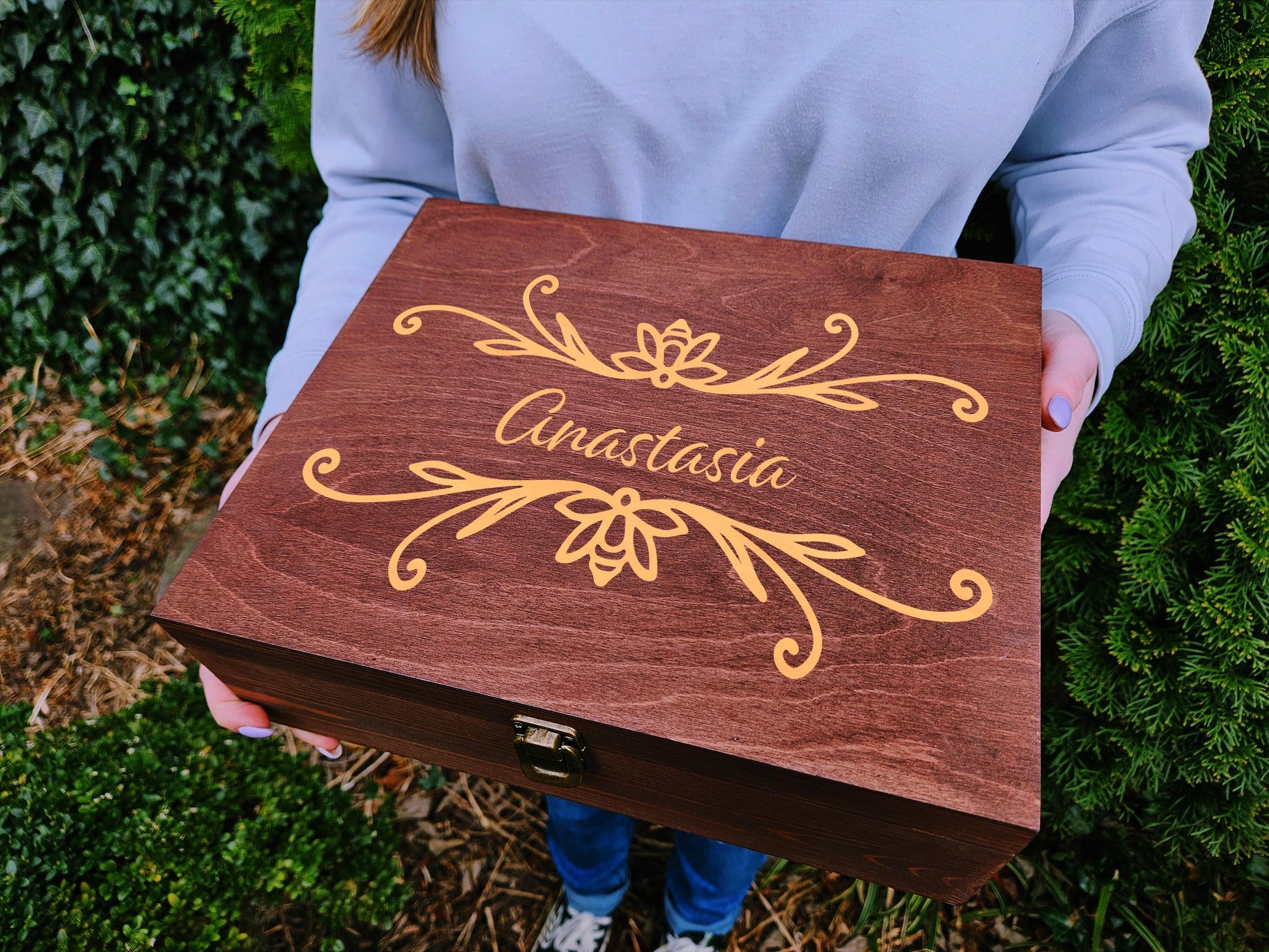 Wooden keepsake Memory Box Engraved Wooden Box Retirement Coworker Newborn Gift Mother's Day box Gift MOM Sister Daughter Gift for Friends