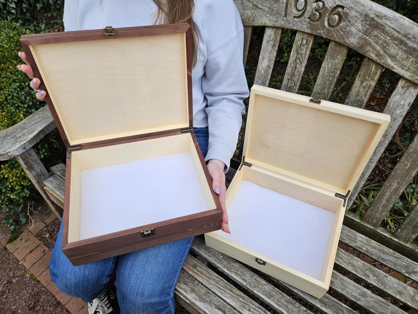 Personalized Sun and Moon Keepsake Box, Engraved Wooden Memory Box, Celestial Jewelry Box, Custom Name Gift
