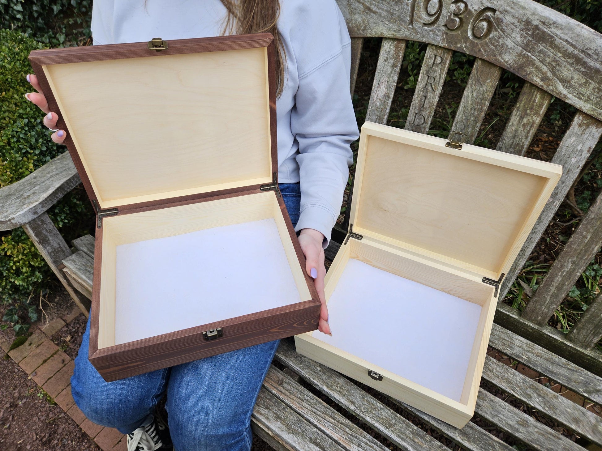 Personalized Sun and Moon Keepsake Box, Engraved Wooden Memory Box, Celestial Jewelry Box, Custom Name Gift