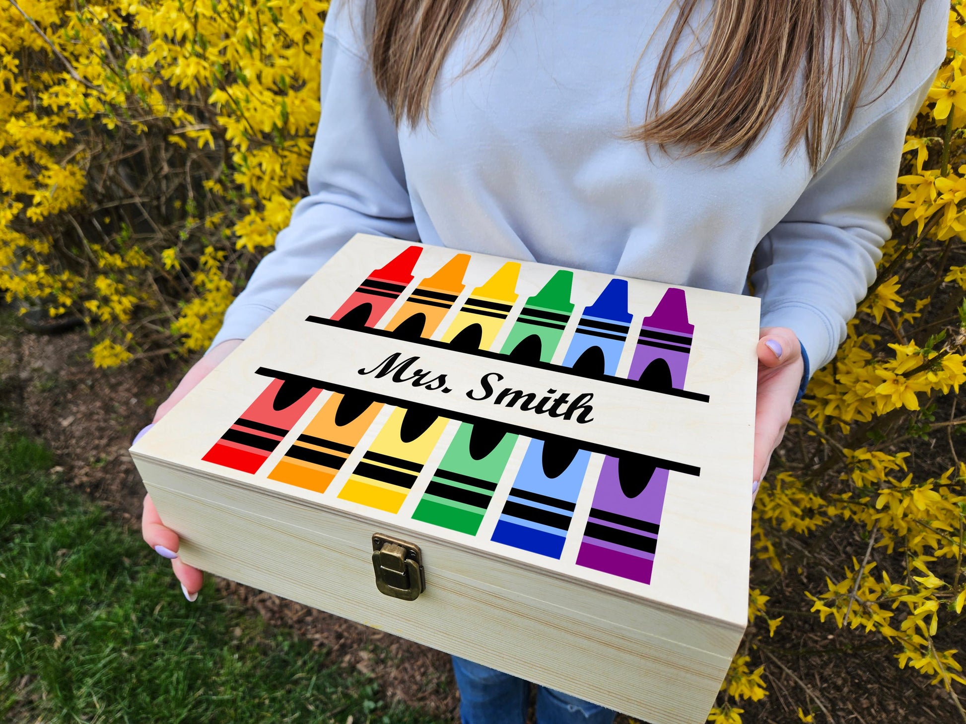 Personalized Teacher Gift Box, Custom Teacher Keepsake Box, Teacher Appreciation Gift, End of Year Teacher Gift, Memory Box, Custom Name Box